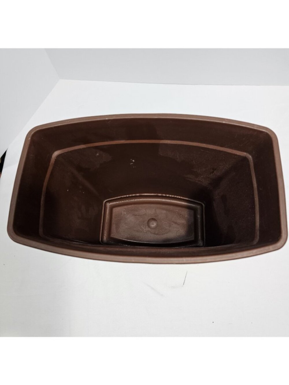 MCM Mushroom Trash Can Brown and Gold Vintage Waste Basket - Picture 10 of 10